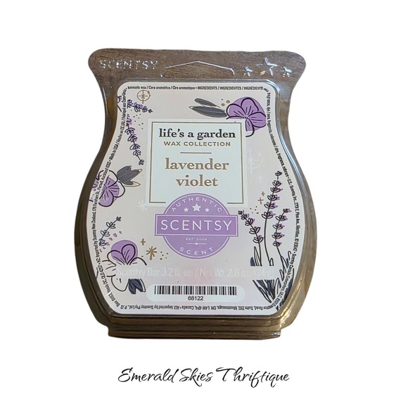 Scentsy Other - Scentsy life's a garden lavender violet wax bar melt new free shipping